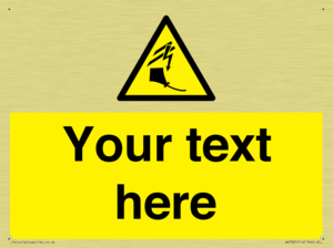 Custom warning kite flying near powerlines